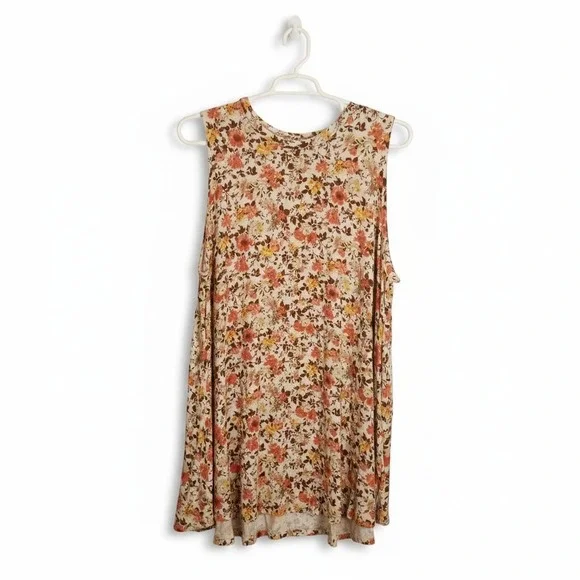 Lane Bryant Womens Floral Sleeveless Flowy Swing Tank Dress Hi-Lo Hem Size 26/28 - Picture 2 of 8